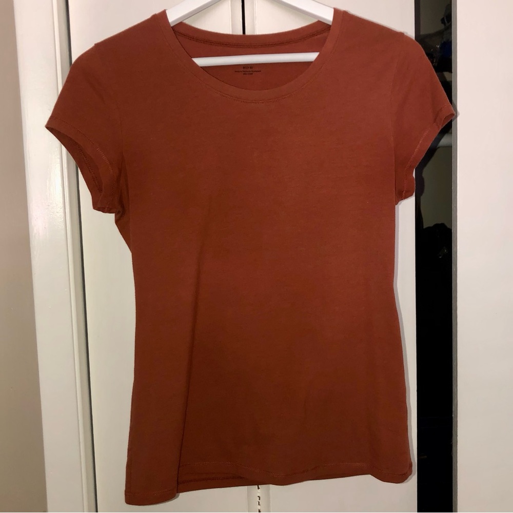 Short Sleeve Brown/Burnt Orange T-Shirt